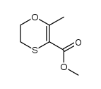 5,6-dihydro-2-methyl-1,4-oxathiine-3-carboxylic acid methyl ester Structure