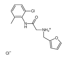 [2-(2-chloro-6-methylanilino)-2-oxoethyl]-(furan-2-ylmethyl)azanium,chloride结构式
