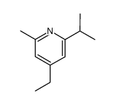 Pyridine, 4-ethyl-2-methyl-6-(1-methylethyl)- (9CI) Structure