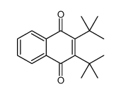 2,3-ditert-butylnaphthalene-1,4-dione结构式