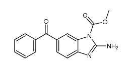 methyl 2-amino-6-benzoyl-1H-benzo[d]imidazole-1-carboxylate结构式