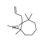 1-allyl-2,2,7,7-tetramethyl cycloheptanol结构式