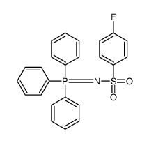 4-fluoro-N-(triphenyl-λ5-phosphanylidene)benzenesulfonamide结构式