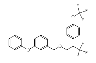 1,1,1-trifluoro-2-(4-trifluoromethoxyphenyl)-3-(3-phenoxybenzyloxy)propane结构式