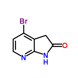 4-Bromo-1,3-dihydro-2H-pyrrolo[2,3-b]pyridin-2-one Structure