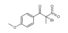 2-bromo-2-nitro-1-(4-methoxyphenyl)propanone Structure