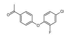 1-(4-(4-氯-2-氟苯氧基)苯基)乙酮结构式