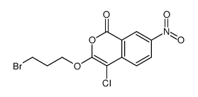 3-(3-bromopropoxy)-4-chloro-7-nitroisochromen-1-one Structure
