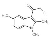 2-氯-1-(1,2,5-三甲基-1H-吲哚-3-基)乙酮结构式
