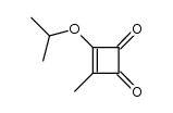 3-(1-methylethoxy)-4-methylcyclobut-3-ene-1,2-dione Structure