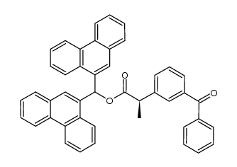 (R)-ketoprofen di(9-phenanthryl)methyl ester Structure