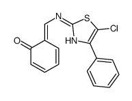 (6Z)-6-[[(5-chloro-4-phenyl-1,3-thiazol-2-yl)amino]methylidene]cyclohexa-2,4-dien-1-one Structure