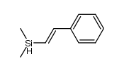 (E)-dimethyl(2-phenylethenyl)silane结构式