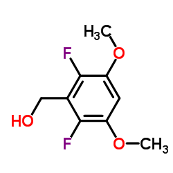 2,6-二氟-3,5-二甲氧基苄醇结构式