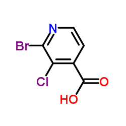 2-溴-3-氯异烟酸结构式