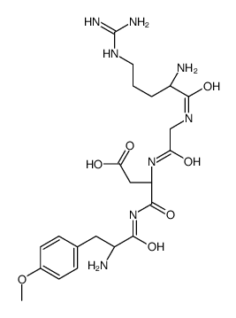 arginine-glycine-aspartate-O-methyltyrosine amide Structure