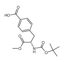N-Boc-4-carboxyphenylalanine methyl ester Structure