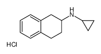 N-Cyclopropyl-1,2,3,4-tetrahydro-2-naphthalenamine hydrochloride (1:1) Structure