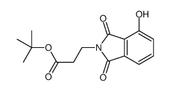 tert-butyl 3-(4-hydroxy-1,3-dioxoisoindol-2-yl)propanoate Structure