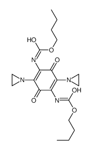 (2,5-Bis(1-aziridinyl)-3,6-dioxo-1,4-cyclohexadiene-1,4-diyl)biscarbam ic acid, dibutyl ester Structure