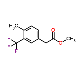 Methyl 2-(4-Methyl-3-(trifluoromethyl)phenyl)acetate Structure