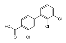 2-chloro-4-(2,3-dichlorophenyl)benzoic acid结构式