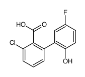 2-chloro-6-(5-fluoro-2-hydroxyphenyl)benzoic acid结构式