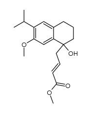 Methyl 4-(1,2,3,4-tetrahydro-4-hydroxy-6-isopropyl-7-methoxy-1-naphthyl)but-2-enoate结构式