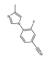 3-fluoro-4-(4-methyl-1H-imidazol-1-yl)benzonitrile Structure