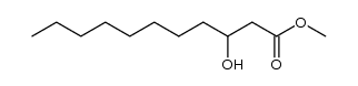 3-hydroxy Undecanoic Acid methyl ester structure