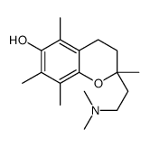 3,4-dihydro-2-(2-dimethylaminoethyl)-2,5,7,8-tetramethyl-2H-1-benzopyran-6-ol Structure
