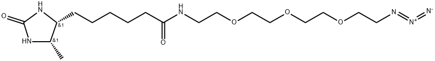 Desthiobiotin-PEG3-Azide Structure