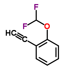 1-(二氟甲氧基)-2-乙炔基苯结构式