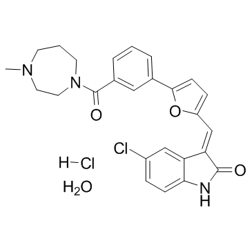 CX-6258盐酸盐水合物结构式