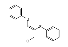 (Z)-1,2-bis(phenylthio)-3-hydroxy-1-propene Structure