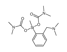 (2-((dimethylamino)methyl)phenyl)(methyl)silanediyl bis(dimethylcarbamate)结构式