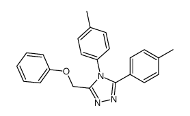 3,4-bis(4-methylphenyl)-5-(phenoxymethyl)-1,2,4-triazole结构式