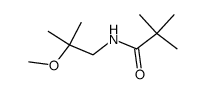 Propanamide,N-(2-methoxy-2-methylpropyl)-2,2-dimethyl-结构式