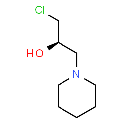 (R)-1-chloro-3-(piperidin-1-yl)propan-2-ol结构式