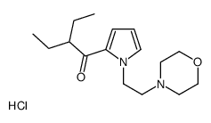 2-ethyl-1-[1-(2-morpholin-4-ium-4-ylethyl)pyrrol-2-yl]butan-1-one,chloride结构式