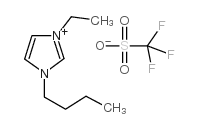 1-丁基-3-甲基咪唑三氟甲烷磺酸酯结构式