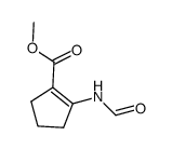 methyl 2-formamidocyclopent-1-enecarboxylate结构式