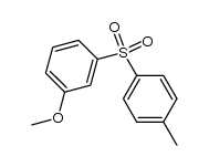 3-methoxyphenyl 4-methylphenyl sulfone结构式