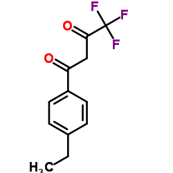 1-(4-Ethylphenyl)-4,4,4-trifluoro-1,3-butanedione Structure