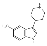 5-甲基-3-哌啶基-4-基-1H-吲哚盐酸盐结构式