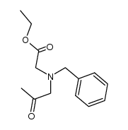 ethyl 2-(benzyl(2-oxopropyl)amino)acetate Structure