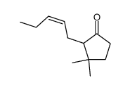 cis-2-(2-penten-1-yl)-3,3-dimethylcyclopentanone结构式