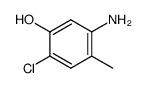 5-氨基-2-氯-4-甲基苯酚结构式