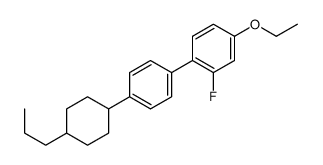 4-ethoxy-2-fluoro-1-[4-(4-propylcyclohexyl)phenyl]benzene Structure