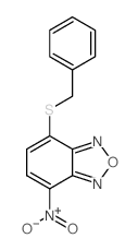 2,1,3-Benzoxadiazole,4-nitro-7-[(phenylmethyl)thio]- structure